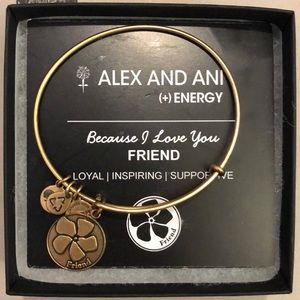 Alex and Ani Gold Friend Bracelet